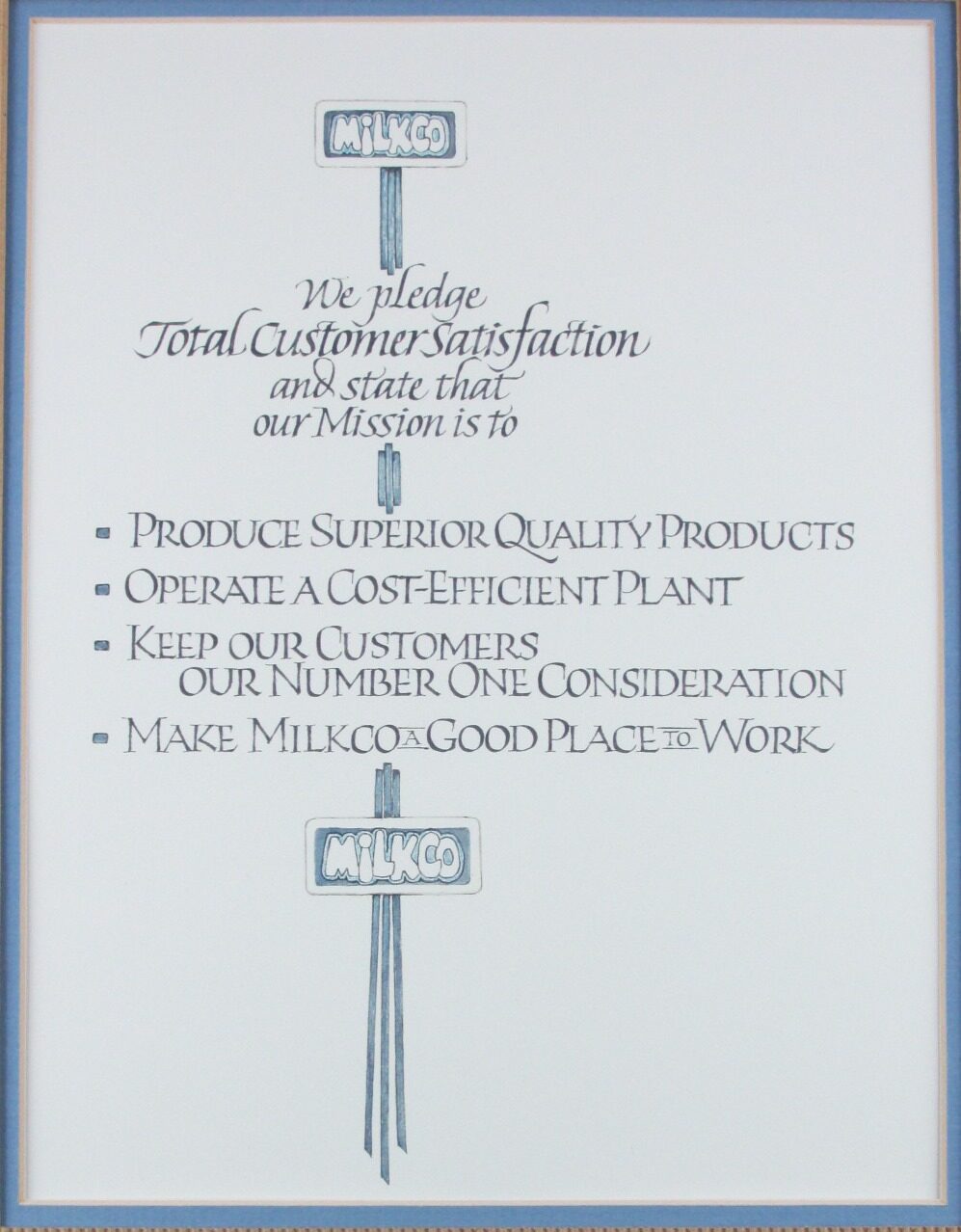 Milkco Mission Statement